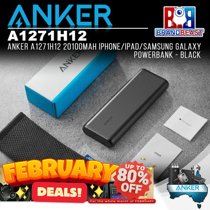 Anker A1271H12 20100mAh iPhone/iPad/Samsung Galaxy Powerbank - Black