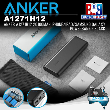 Anker A1271H12 20100mAh iPhone/iPad/Samsung Galaxy Powerbank - Black