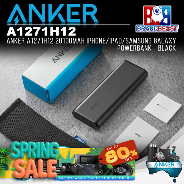 Anker A1271H12 20100mAh iPhone/iPad/Samsung Galaxy Powerbank - Black