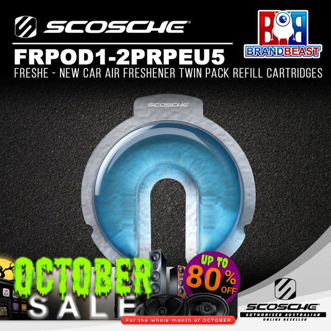 Scosche FRPOD1-2PRPEU5 Fresche New Car Air Freshener Twin Pack Refill Cartridges