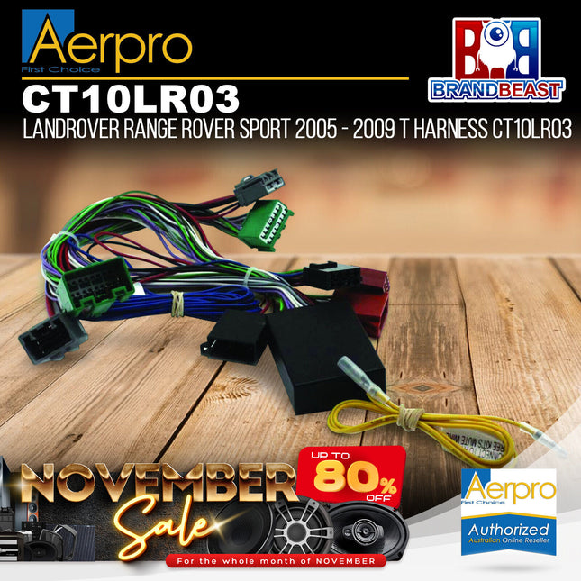 Aerpro CT10LR03 T-Harness To Suit Landrover Range Rover 2005 - 2009