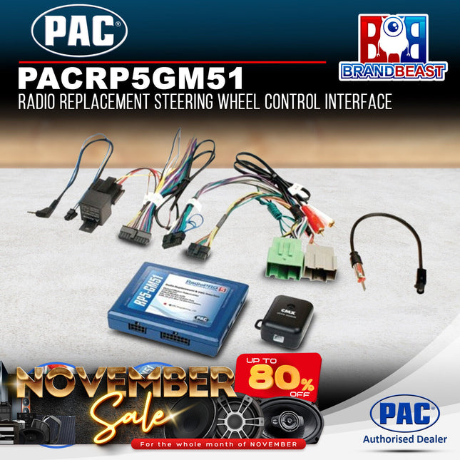 PAC RP5GM51 RadioPRO5 Radio Replacement Interface Suit Chevrolet/Holden 2015-'18