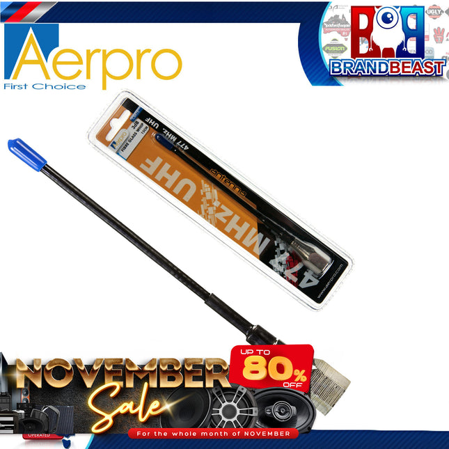 Aerpro CBA15 3dBi 477MHz 150mm Flexible UHF Antenna Whip