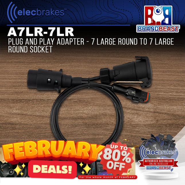 Elecbrakes A 7LR-7LR Plug and Play Adapter - 7 Large Round to 7 Large Round