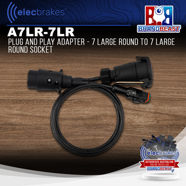 Elecbrakes A 7LR-7LR Plug and Play Adapter - 7 Large Round to 7 Large Round