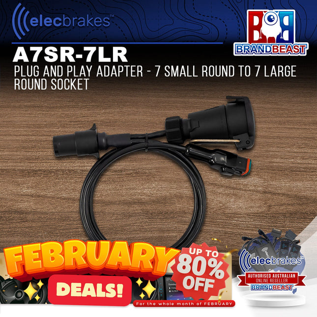 Elecbrakes A 7SR-7LR Plug and Play Adapter - 7 Small Round to 7 Large Round