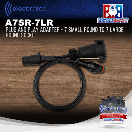 Elecbrakes A 7SR-7LR Plug and Play Adapter - 7 Small Round to 7 Large Round