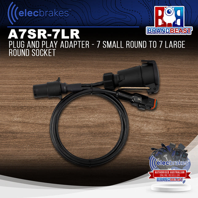 Elecbrakes A 7SR-7LR Plug and Play Adapter - 7 Small Round to 7 Large Round