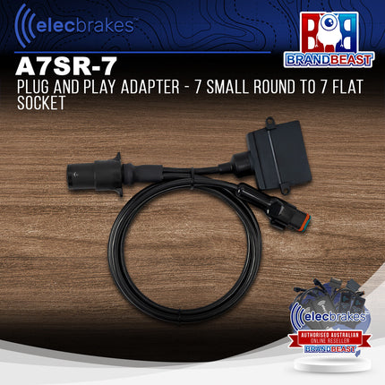 Elecbrakes A 7SR-7 Plug and Play Adapter - 7 Small Round to 7 Flat Socket