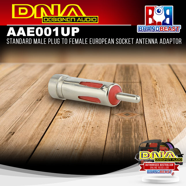 DNA AAE001UP Standard Male Plug To Female European Socket Antenna Adaptor