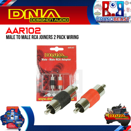 DNA AAR102 Male To Male RCA Joiners - 1 Pack For 2