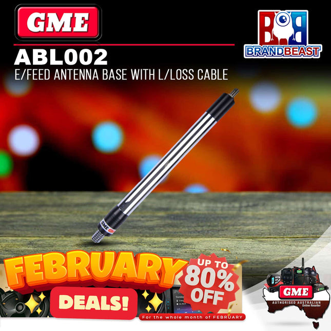 GME ABL002 Elevated Feed Antenna Base Stainless Steel