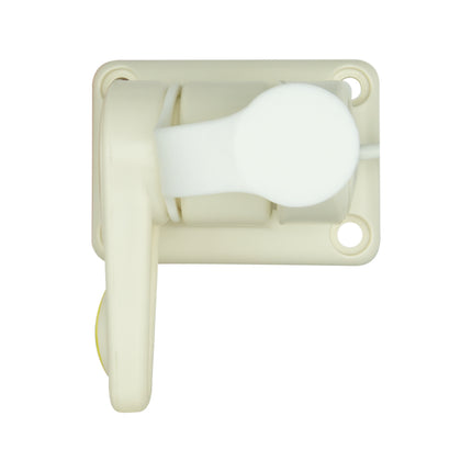 GME ABL013 White Single Swivel Rectangular Antenna Base