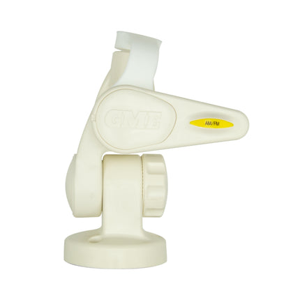 GME ABL014 Double Swivel Round Antenna Base - Suit AW36XX Whips - White