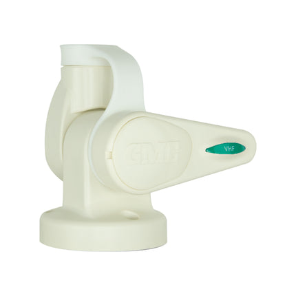 GME ABL015 White Single Swivel Round Antenna Base