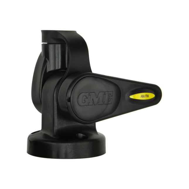 GME ABL015B Single Swivel Round Antenna Base Suit AW36XX Whips Black