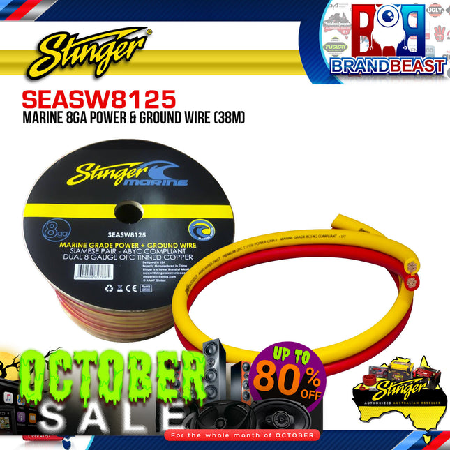 Stinger SEASW8125 38m Marine 8GA Power & Ground Wire