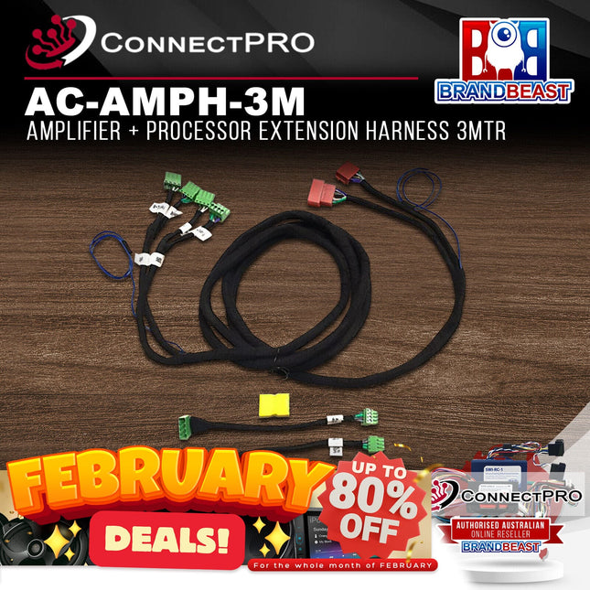 ConnectPRO AudioControl AC-AMPH-3M Amplifier + Processor Extension Harness 3mtr