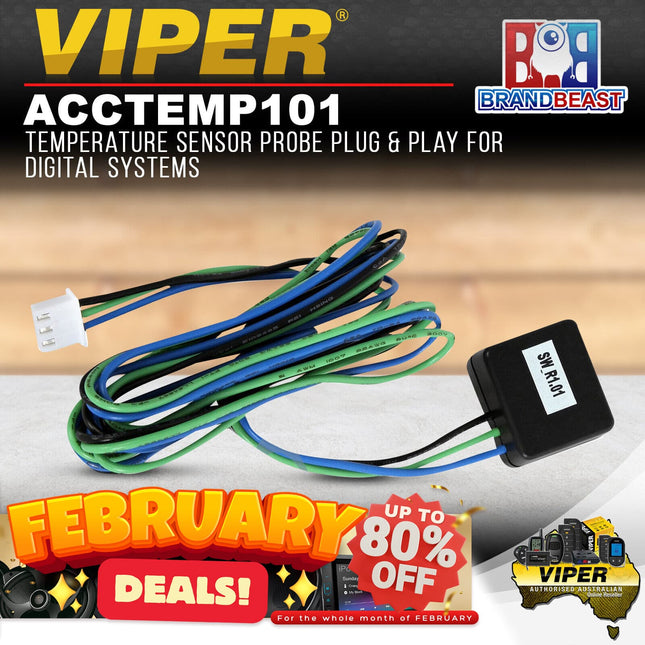 Viper ACCTEMP101 Temperature Sensor Probe Plug &amp; Play for Digital Systems