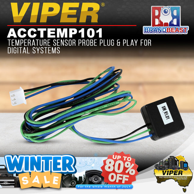 Viper ACCTEMP101 Temperature Sensor Probe Plug & Play for Digital Systems