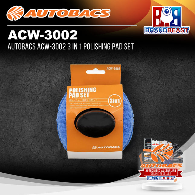 Autobacs ACW-3002 3 in 1 Polishing Pad Set