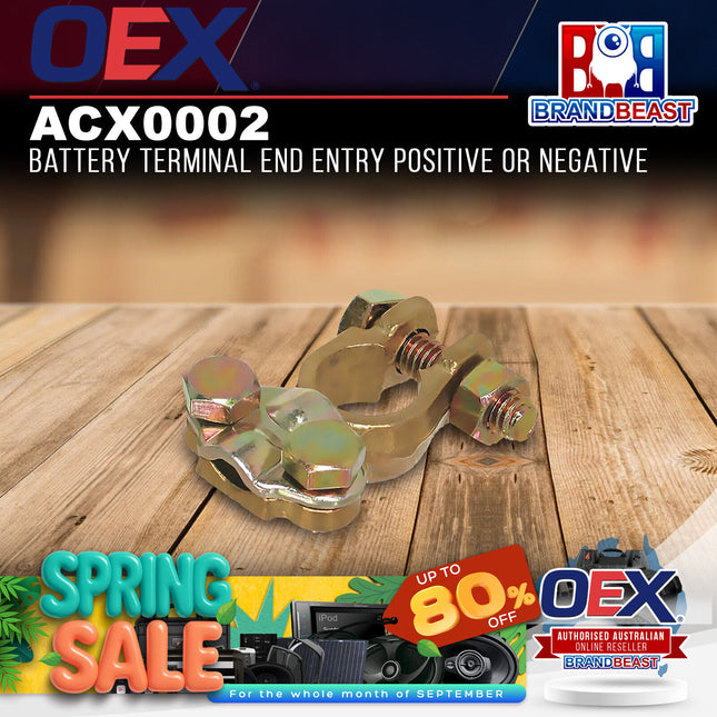 OEX ACX0002 Battery Terminal End Entry Positive or Negative