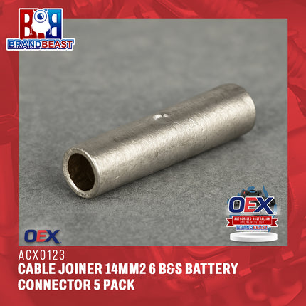 OEX ACX0123 Cable Joiner 14mm2 6 B&S Battery Connector 5 Pack