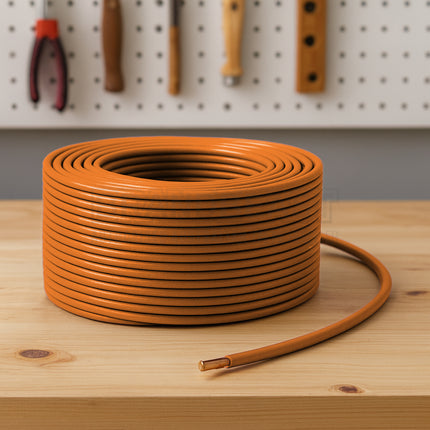 OEX ACX0730L 4mm Single Core Automotive Cable Orange 100m Roll