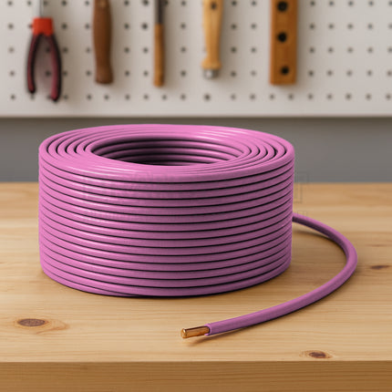 OEX ACX0731L 4mm Single Core Automotive Cable Pink 100m Roll