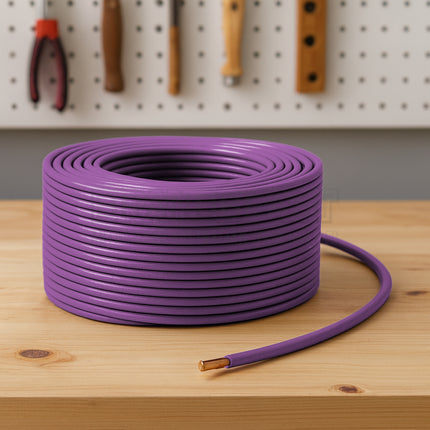 OEX ACX0733L 4mm Single Core Automotive Cable Violet 100m Roll