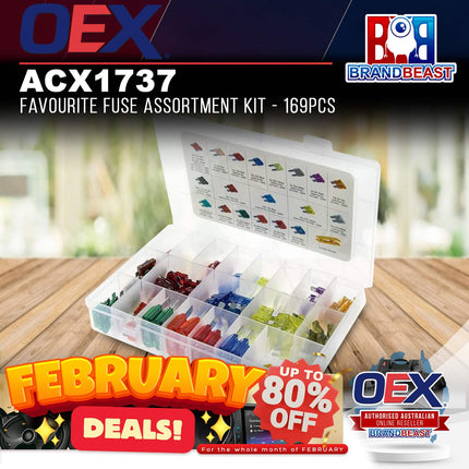 OEX ACX1737 Favourite Fuse Assortment Kit - 169pcs