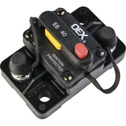 OEX ACX2084BL 40A Mini Manual Reset Circuit Breaker Type 3 Switchable