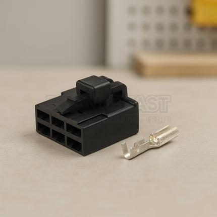 OEX ACX2690BK QC Connector Female Black 6 Pole 20A 10 Pack