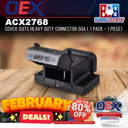 OEX ACX2768 Cover Suits Heavy Duty Connector 50A ( 1 Pack = 1 Piece)