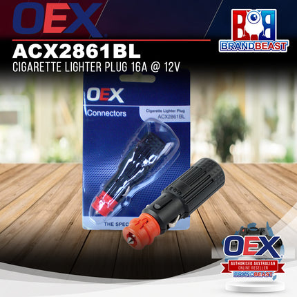 OEX ACX2861BL Cigarette Lighter Plug 16A @ 12V