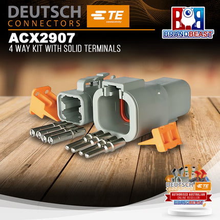 DEUTSCH ACX2907 4 Way Kit With Solid Terminals