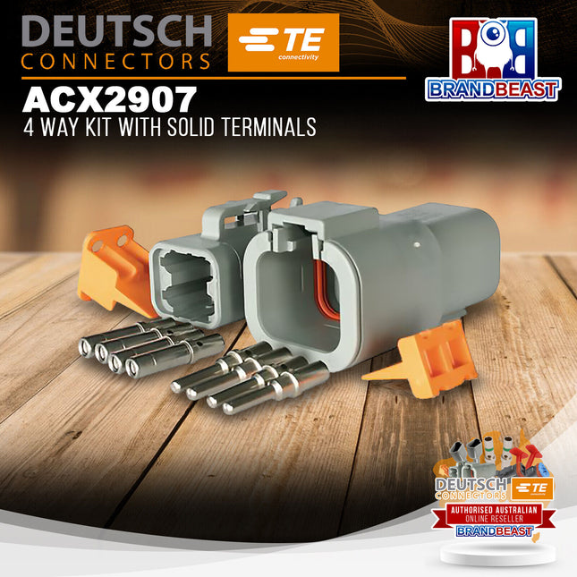 DEUTSCH ACX2907 4 Way Kit With Solid Terminals