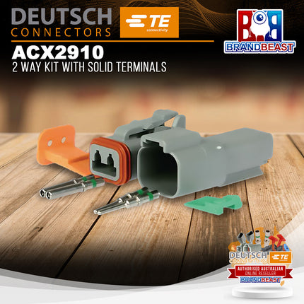 DEUTSCH ACX2910 2 Way Kit With Solid Terminals