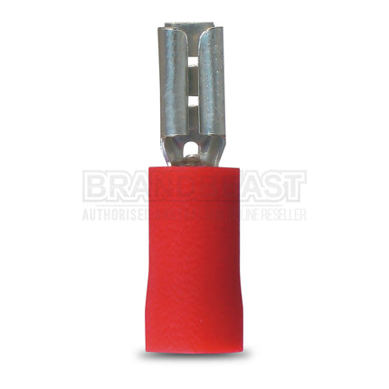 OEX ACX3014  Crimp Terminal Female Blade Red Terminal Entry 2.8 x 0.8mm Vinyl 100 Pce