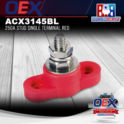 OEX ACX3145BL 250A Stud Single Terminal - Red