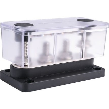 OEX ACX3210 150A Distribution Block 4 Terminals - Black