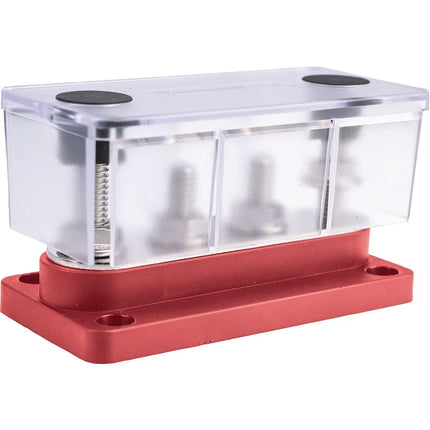 OEX ACX3211 150A Distribution Block 4 Terminals - Red