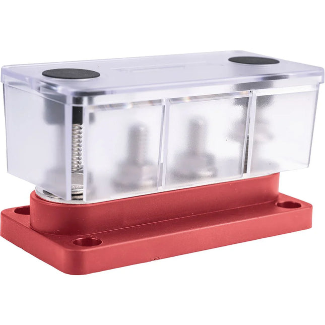 OEX ACX3211 150A Distribution Block 4 Terminals - Red