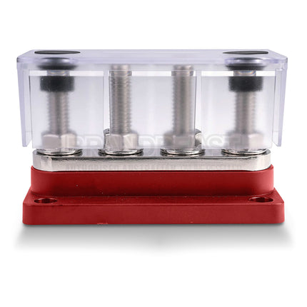 OEX ACX3213 300A Distribution Block 4 Terminals Red