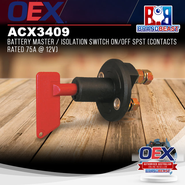 OEX ACX3409 Battery Master / Isolation Switch On/Off SPST