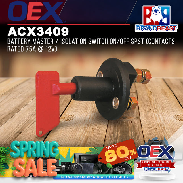 OEX ACX3409 Battery Master / Isolation Switch On/Off SPST