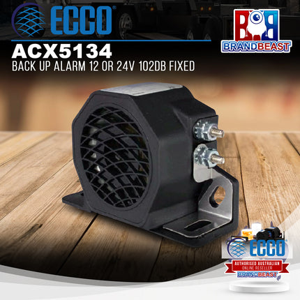 Ecco ACX5134 Back Up Alarm 12 or 24V 102Db Fixed
