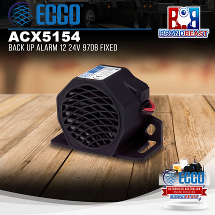 Ecco ACX5154 Back Up Alarm 12 or 24V 97Db Fixed