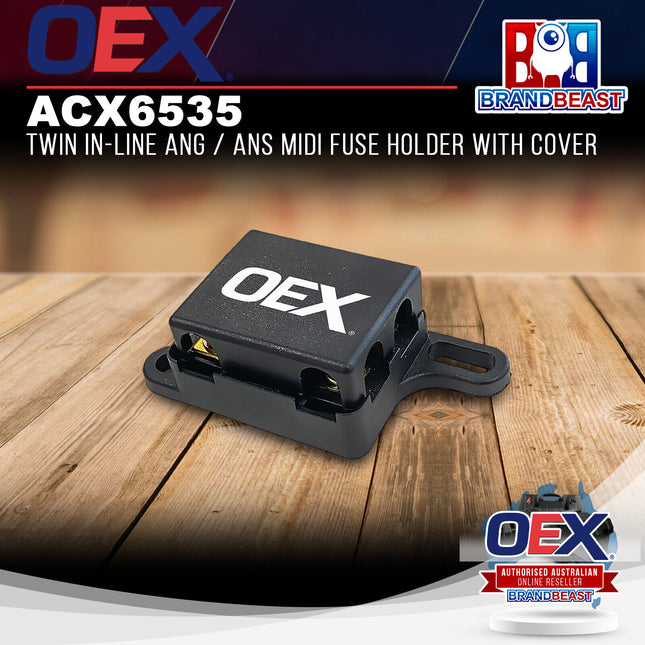 OEX ACX6535 Twin In-Line ANG / ANS Midi Fuse Holder with Cover