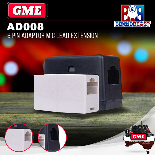 GME AD008 8 Pin To 8 Pin Adaptor - Suit LE040 - Black